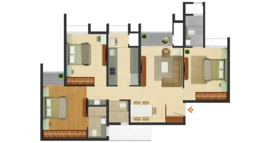 Rohan Adira Panchpakhdi Master Bedroom Floor Plan Rohan Adira Panchpakhdi Master Bedroom Floor Plan